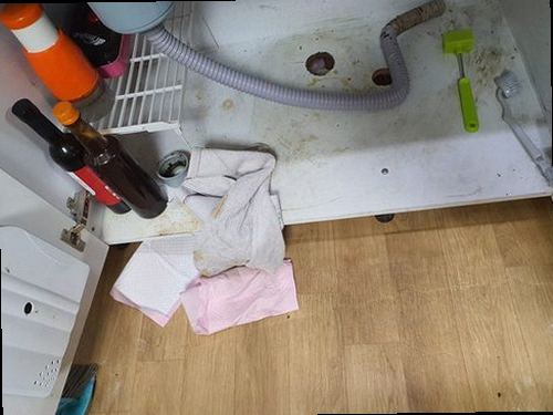 제물포구 화수동 하수구막힘 배수구 주변에 고인 물과 점검 전 현장 상태
